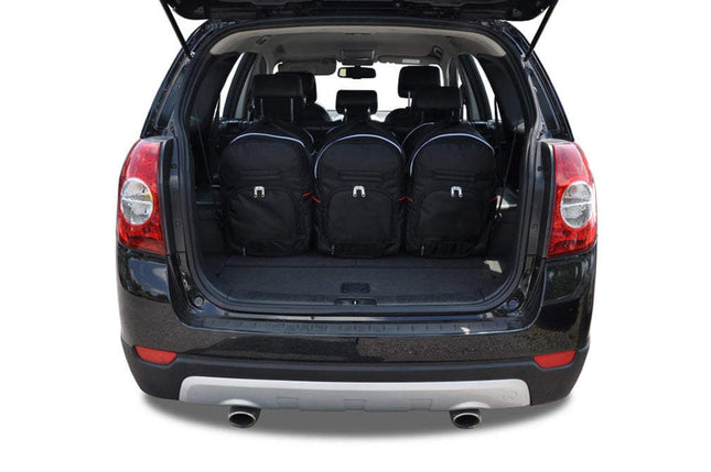 Kjust Kjust Reistassenset voor Chevrolet Captiva 2006-2016 - Set van 5 Tassen met 3 Roltassen en 2 Sporttassen Harvest Automotive 2