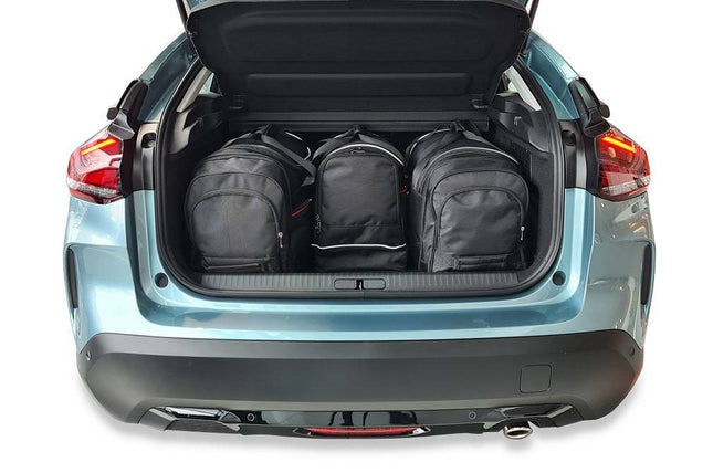 Kjust Kjust Reistassenset voor Citroen C4 X vanaf 2023 - Set van 4 Tassen met 2 Roltassen 1 Sporttas en 1 Vliegtuigtas Harvest Automotive 2