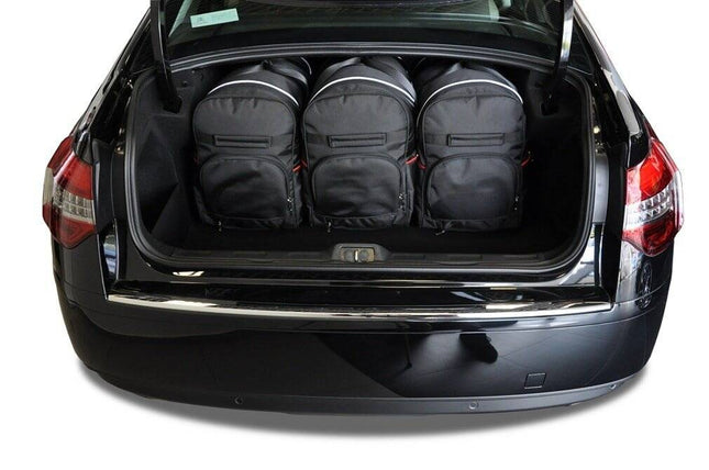 Kjust Kjust Reistassenset voor Citroen C5 Sedan 2008-2018 - Set van 5 Tassen met 3 Roltassen en 2 Vliegtuigtassen Harvest Automotive 2