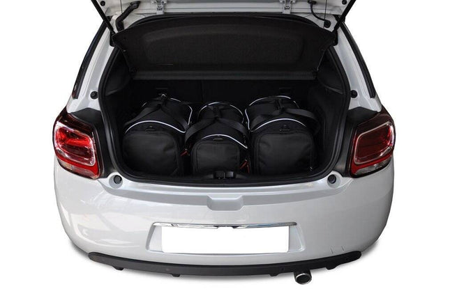 Kjust Kjust Reistassenset voor Citroen DS3 2010-2016 - Set van 3 Tassen met 2 Sporttassen en 1 Vliegtuigtas Harvest Automotive 1