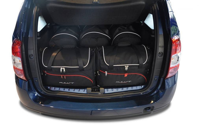 Kjust Kjust Reistassenset voor Dacia Duster 2010-2014 - Set van 5 Tassen met 3 Roltassen en 2 Vliegtuigtassen Harvest Automotive 1