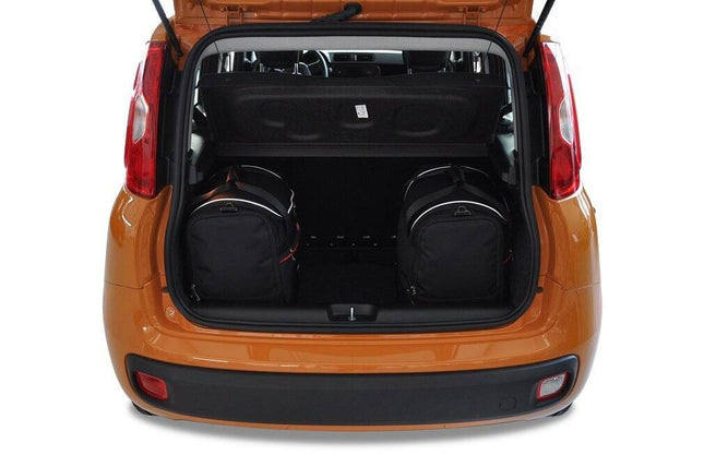 Kjust Kjust Reistassenset voor Fiat Panda 2012-2020 - Set van 3 Tassen met 3 Sporttassen Harvest Automotive 2