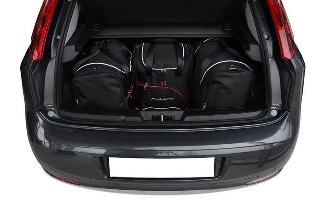 Kjust Kjust Reistassenset voor Fiat Punto 5-deurs 2009-2019 - Set van 4 Tassen met 3 Sporttassen en 1 Vliegtuigtas Harvest Automotive 2