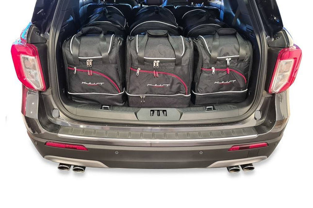 Kjust Kjust Reistassenset voor Ford Explorer vanaf 2020 - Set van 6 Tassen met 3 Roltassen en 3 Sporttassen Harvest Automotive 1