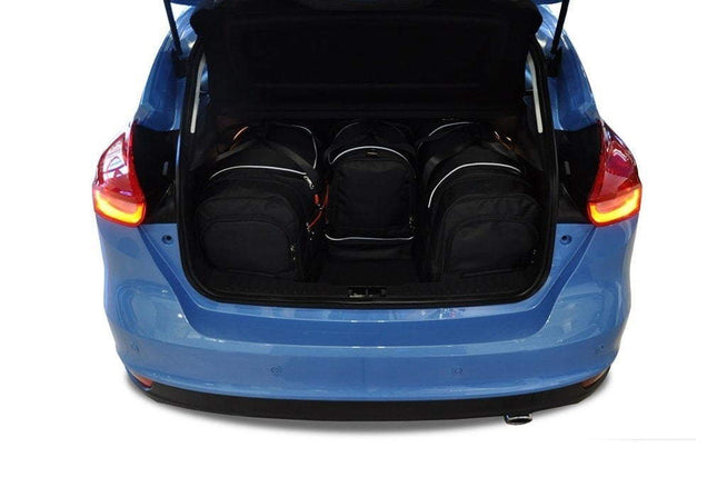 Kjust Kjust Reistassenset voor Ford Focus 5-deurs 2011-2018 - Set van 4 Tassen met 2 Roltassen 1 Sporttas en 1 Vliegtuigtas Harvest Automotive 2