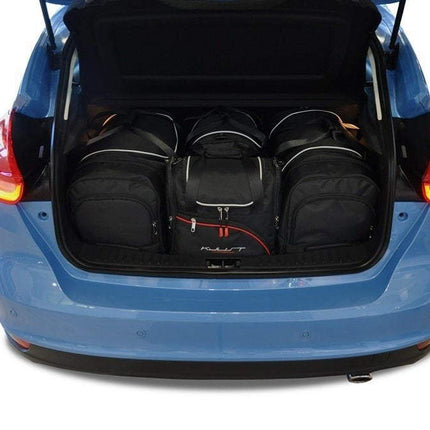 Kjust Kjust Reistassenset voor Ford Focus 5-deurs 2011-2018 - Set van 4 Tassen met 2 Roltassen 1 Sporttas en 1 Vliegtuigtas Harvest Automotive 1