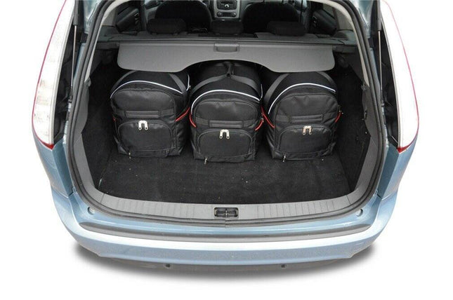 Kjust Kjust Reistassenset voor Ford Focus Wagon 2004-2008 - Set van 5 Tassen met 3 Roltassen en 2 Sporttassen Harvest Automotive 2