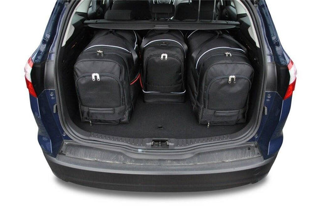 Kjust Kjust Reistassenset voor Ford Focus Wagon 2011-2018 - Set van 4 Tassen met 2 Roltassen en 2 Sporttassen Harvest Automotive 2