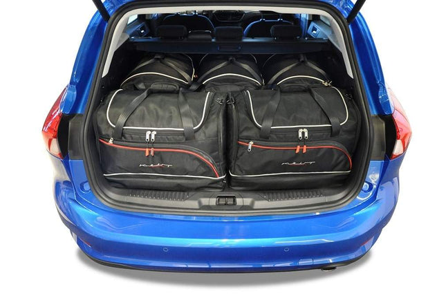 Kjust Kjust Reistassenset voor Ford Focus Wagon vanaf 2018 - Set van 5 Tassen met 3 Roltassen en 2 Sporttassen Harvest Automotive 1