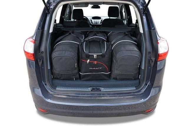 Kjust Kjust Reistassenset voor Ford Grand C-Max 2010-2015 - Set van 4 Tassen met 2 Roltassen en 2 Sporttassen Harvest Automotive 1