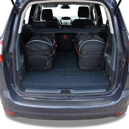 Kjust Kjust Reistassenset voor Ford Grand C-Max 2010-2015 - Set van 5 Tassen met 3 Roltassen en 2 Vliegtuigtassen Harvest Automotive 7