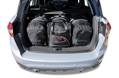 Kjust Reistassenset voor Ford Kuga 2008-2013 - Set van 4 Tassen met 2 Roltassen 1 Sporttas en 1 Vliegtuigtas
