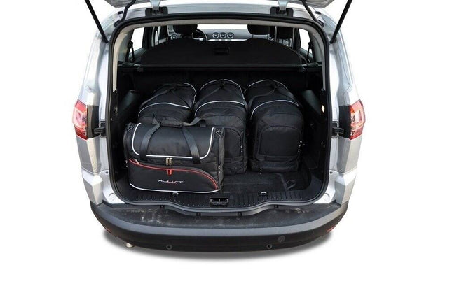 Kjust Kjust Reistassenset voor Ford S-Max 2006-2015 - Set van 5 Tassen met 3 Roltassen en 2 Vliegtuigtassen Harvest Automotive 2
