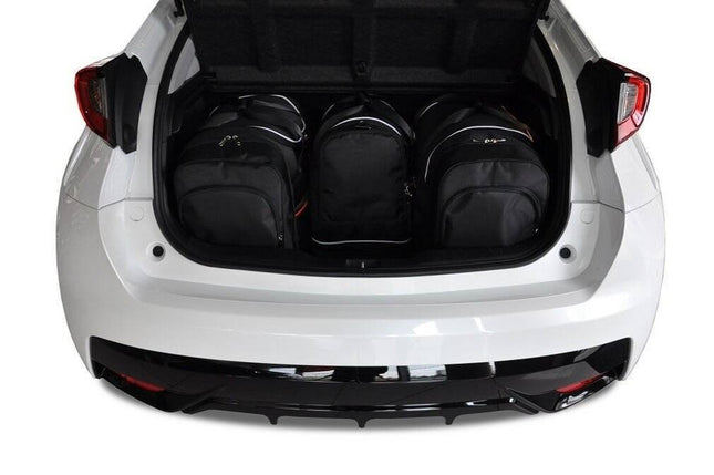 Kjust Kjust Reistassenset voor Honda Civic 5-deurs 2011-2017 - Set van 4 Tassen met 2 Roltassen 1 Sporttas en 1 Vliegtuigtas Harvest Automotive 2