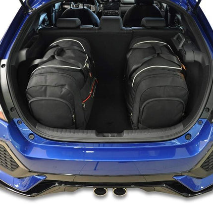 Kjust Kjust Reistassenset voor Honda Civic 5-deurs 2017-2022 - Set van 4 Tassen met 2 Roltassen 1 Sporttas en 1 Vliegtuigtas Harvest Automotive 6