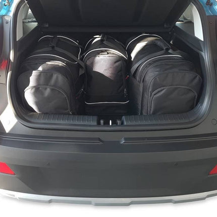 Kjust Kjust Reistassenset voor Hyundai Bayon vanaf 2021 - Set van 4 Tassen met 2 Roltassen 1 Sporttas en 1 Vliegtuigtas Harvest Automotive 2