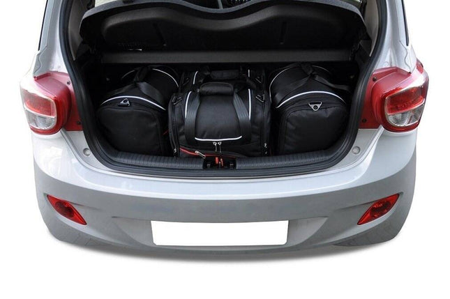 Kjust Kjust Reistassenset voor Hyundai i10 5-deurs 2014-2019 - Set van 4 Tassen met 2 Sporttassen en 2 Vliegtuigtassen Harvest Automotive 1