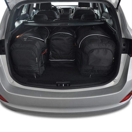 Kjust Kjust Reistassenset voor Hyundai i30 Tourer 2012-2017 - Set van 4 Tassen met 2 Roltassen en 2 Sporttassen Harvest Automotive 2