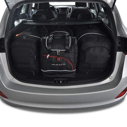 Kjust Kjust Reistassenset voor Hyundai i30 Tourer 2012-2017 - Set van 4 Tassen met 2 Roltassen en 2 Sporttassen Harvest Automotive 1