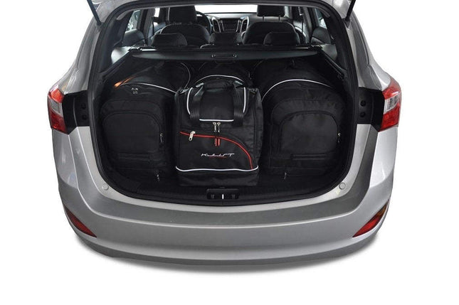 Kjust Kjust Reistassenset voor Hyundai i30 Tourer 2012-2017 - Set van 4 Tassen met 2 Roltassen en 2 Sporttassen Harvest Automotive 1