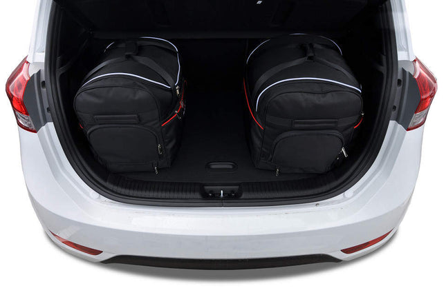 Kjust Kjust Reistassenset voor Hyundai iX20 2011-2019 - Set van 3 Tassen met 2 Roltassen en 1 Vliegtuigtas Harvest Automotive 2