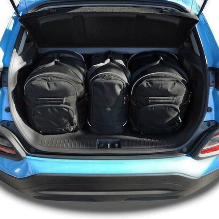 Kjust Kjust Reistassenset voor Hyundai Kona 2017-2023 - Set van 3 Tassen met 2 Roltassen en 1 Vliegtuigtas Harvest Automotive 1