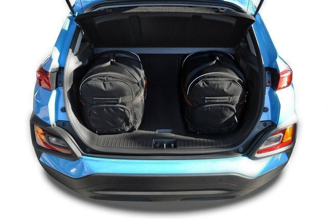 Kjust Kjust Reistassenset voor Hyundai Kona 2017-2023 - Set van 3 Tassen met 2 Roltassen en 1 Vliegtuigtas Harvest Automotive 2