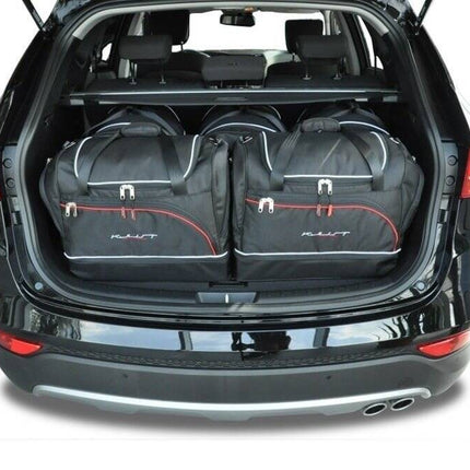 Kjust Kjust Reistassenset voor Hyundai Santa Fe 2012-2018 - Set van 5 Tassen met 3 Roltassen en 2 Sporttassen Harvest Automotive 1