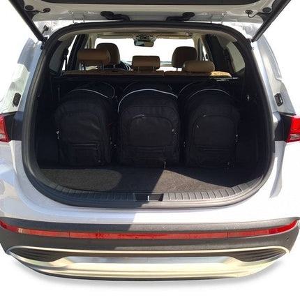 Kjust Kjust Reistassenset voor Hyundai Santa Fe 2018-2024 - Set van 5 Tassen met 3 Roltassen en 2 Vliegtuigtassen Harvest Automotive 3