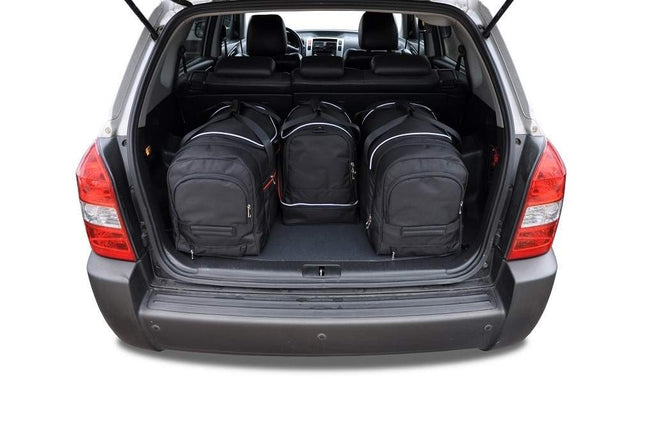 Kjust Kjust Reistassenset voor Hyundai Tucson 2003-2010 - Set van 4 Tassen met 2 Roltassen 1 Sporttas en 1 Vliegtuigtas Harvest Automotive 2