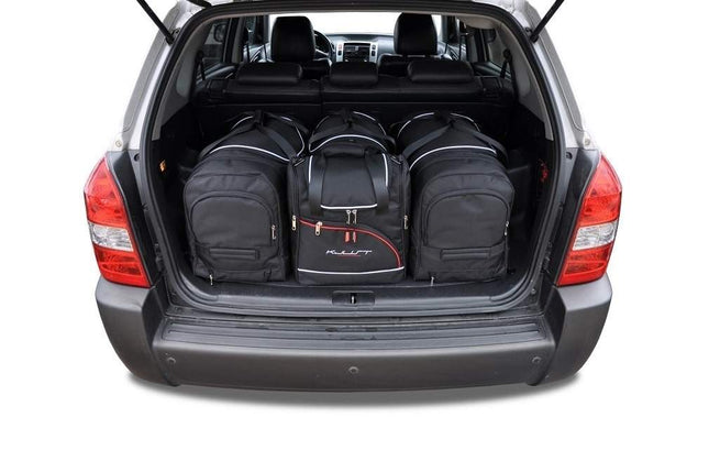 Kjust Kjust Reistassenset voor Hyundai Tucson 2003-2010 - Set van 4 Tassen met 2 Roltassen 1 Sporttas en 1 Vliegtuigtas Harvest Automotive 1