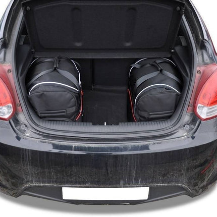 Kjust Kjust Reistassenset voor Hyundai Veloster 2011-2018 - Set van 3 Tassen met 3 Roltassen Harvest Automotive 2