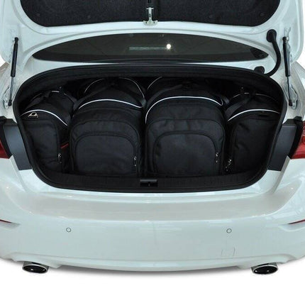 Kjust Kjust Reistassenset voor Infiniti Q50 Sedan 2013-2020 - Set van 4 Tassen met 2 Roltassen 1 Sporttas en 1 Vliegtuigtas Harvest Automotive 1