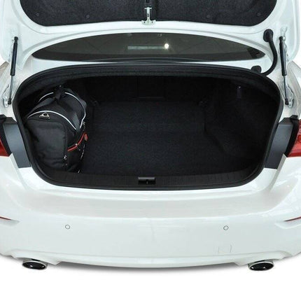 Kjust Kjust Reistassenset voor Infiniti Q50 Sedan 2013-2020 - Set van 4 Tassen met 2 Roltassen 1 Sporttas en 1 Vliegtuigtas Harvest Automotive 4