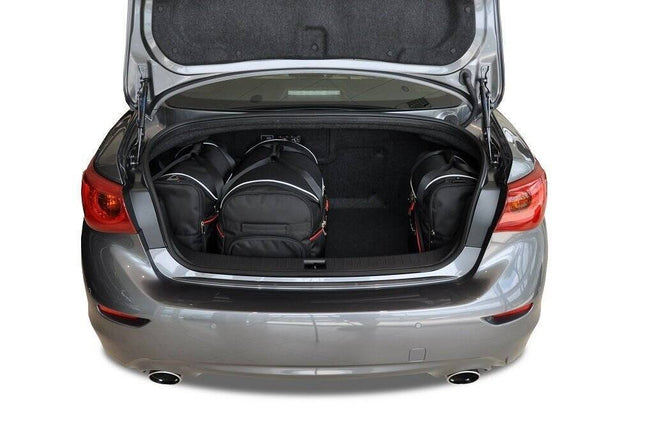 Kjust Kjust Reistassenset voor Infiniti Q50 Sedan 2013-2020 - Set van 4 Tassen met 2 Roltassen en 2 Vliegtuigtassen Harvest Automotive 2