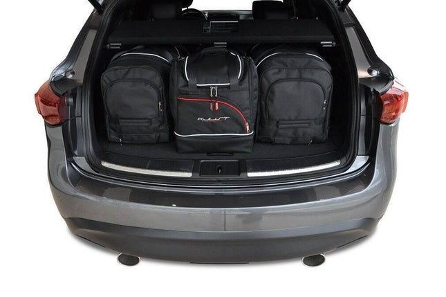 Kjust Kjust Reistassenset voor Infiniti QX70 2013-2017 - Set van 4 Tassen met 2 Roltassen en 2 Sporttassen Harvest Automotive 1