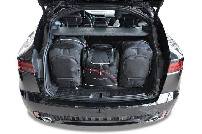 Kjust Kjust Reistassenset voor Jaguar E-Pace vanaf 2018 - Set van 4 Tassen met 2 Roltassen 1 Sporttas en 1 Vliegtuigtas Harvest Automotive 1