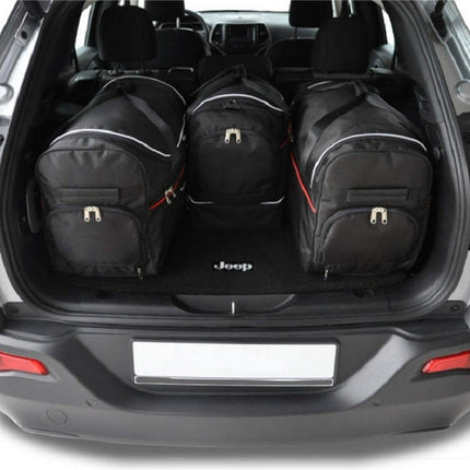 Kjust Kjust Reistassenset voor Jeep Cherokee 2013 - 2020 - Set van 4 Tassen met 2 Roltassen en 2 Sporttassen Harvest Automotive 2
