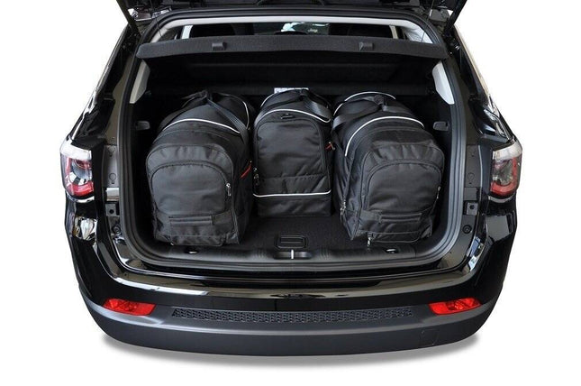 Kjust Kjust Reistassenset voor Jeep Compass 2017-2025 - Set van 4 Tassen met 2 Roltassen 1 Sporttas en 1 Vliegtuigtas Harvest Automotive 2