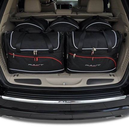Kjust Kjust Reistassenset voor Jeep Grand Cherokee 2011-2022 - Set van 5 Tassen met 3 Roltassen en 2 Vliegtuigtassen Harvest Automotive 1