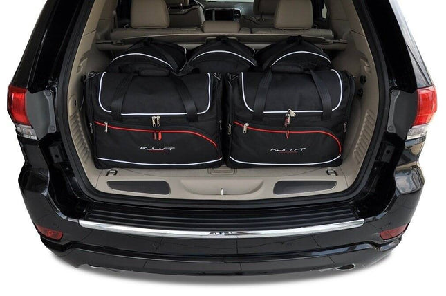 Kjust Kjust Reistassenset voor Jeep Grand Cherokee 2011-2022 - Set van 5 Tassen met 3 Roltassen en 2 Vliegtuigtassen Harvest Automotive 1