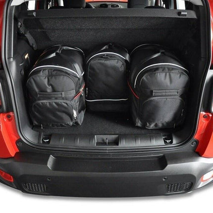 Kjust Kjust Reistassenset voor Jeep Renegade vanaf 2015 - Set van 4 Tassen met 2 Roltassen 1 Sporttas en 1 Vliegtuigtas Harvest Automotive 6