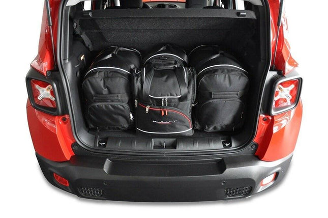 Kjust Kjust Reistassenset voor Jeep Renegade vanaf 2015 - Set van 4 Tassen met 2 Roltassen 1 Sporttas en 1 Vliegtuigtas Harvest Automotive 1