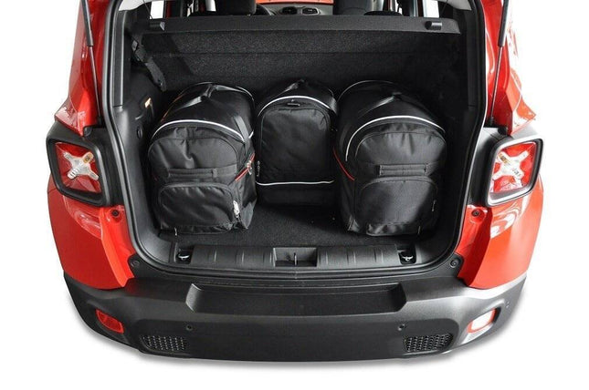 Kjust Kjust Reistassenset voor Jeep Renegade vanaf 2015 - Set van 4 Tassen met 2 Roltassen 1 Sporttas en 1 Vliegtuigtas Harvest Automotive 2