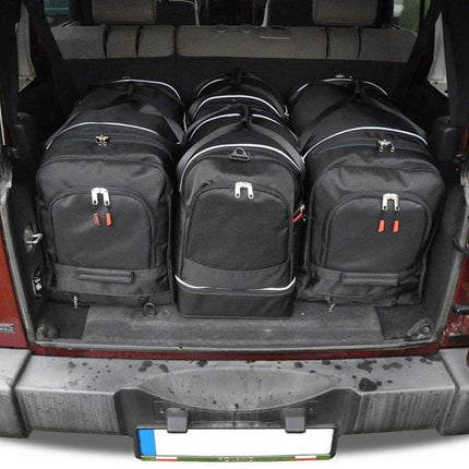 Kjust Kjust Reistassenset voor Jeep Wrangler 2007-2018 - Set van 4 Tassen met 2 Roltassen en 2 Sporttassen Harvest Automotive 1