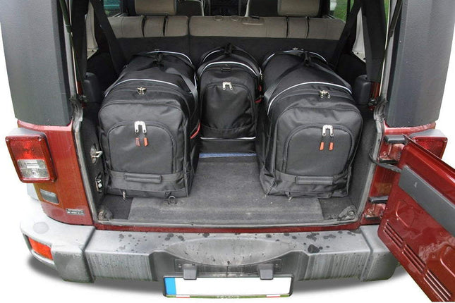 Kjust Kjust Reistassenset voor Jeep Wrangler 2007-2018 - Set van 4 Tassen met 2 Roltassen en 2 Sporttassen Harvest Automotive 2