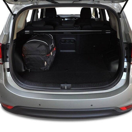Kjust Kjust Reistassenset voor Kia Carens vanaf 2013 - Set van 5 Tassen met 3 Roltassen en 2 Vliegtuigtassen Harvest Automotive 5