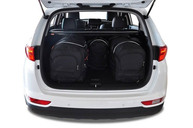 Kjust Kjust Reistassenset voor Kia Sportage 5-deurs 2016-2021 - Set van 4 Tassen met 2 Roltassen en 2 Vliegtuigtassen Harvest Automotive 2