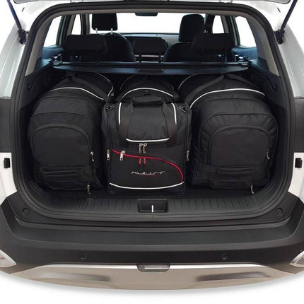 Kjust Kjust Reistassenset voor Kia Sportage 5-deurs vanaf 2021 - Set van 4 Tassen met 2 Roltassen 1 Sporttas en 1 Vliegtuigtas Harvest Automotive 1