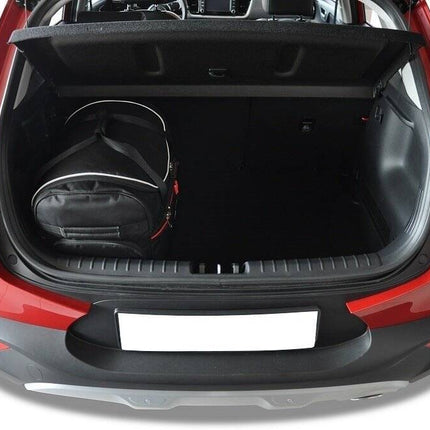 Kjust Kjust Reistassenset voor Kia Stonic vanaf 2017 - Set van 3 Tassen met 2 Roltassen en 1 Vliegtuigtas Harvest Automotive 3